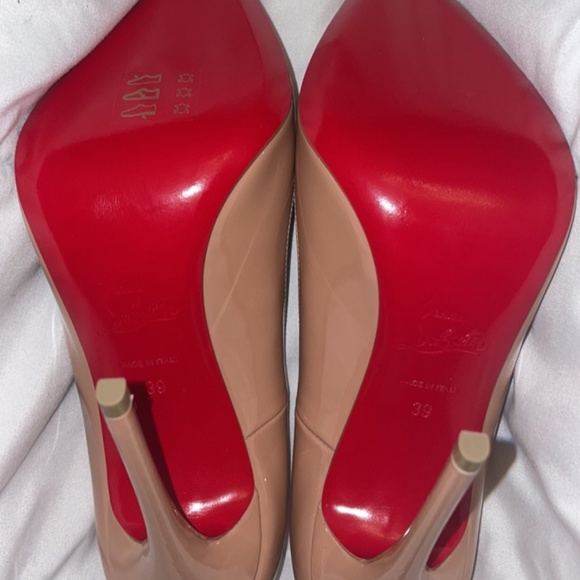 Christian Louboutin so kate patent nude heels - Picture 5 of 9